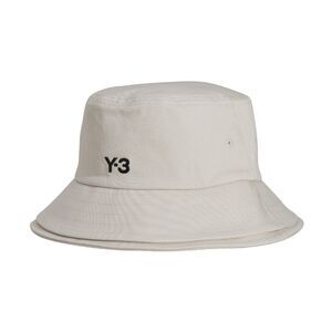 Y-3 Unisex Adult Stripes Bucket Hat / White